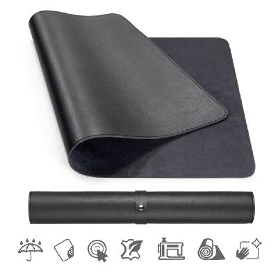 Podložka pod myš a klávesnici MOSH eco kůže, černá (S,M,L) Large (90 x 45 cm)