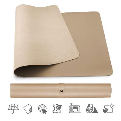 Podložka pod myš a klávesnici MOSH eco kůže, cappucino, 90 x 45 cm Large (90 x 45 cm)