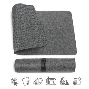 Podložka pod myš a klávesnici MOSH plstěná, tmavě šedá, M,L Large (90 x 45 cm)