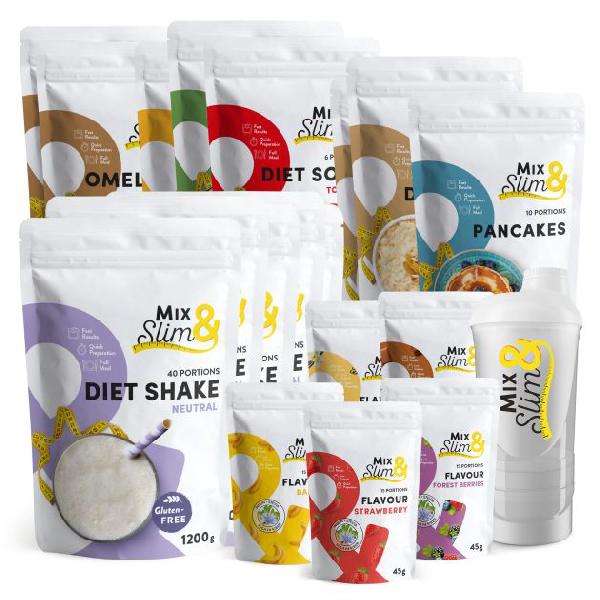 MixSlim Dietní balíček na 8 týdnů (290 porcí)