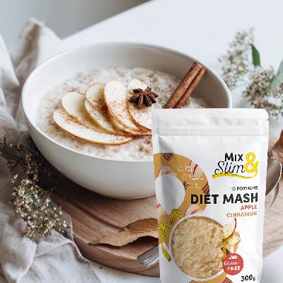 MixSlim Dietní kaše jablko a skořice 300g (10 porcí)