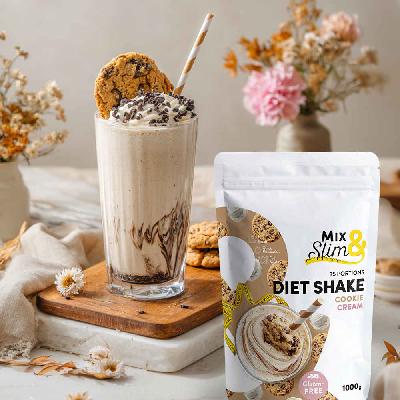 Mix & Slim Proteinový nápoj Cookie & Cream 1000g (35 porcí)