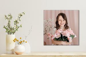 Fotoobraz 50x50 cm z vlastní fotografie, Plátno Recycled Satin Canvas, 330g/m²