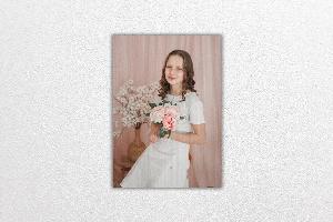 Tisk na dřevo 40x30 cm z vlastní fotografie, Bukové dřevo, Vykroužení pro závěs