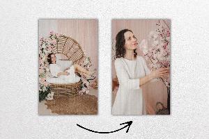 Oboustranný tisk na dřevo 60x40 cm z vlastní fotografie, Bukové dřevo, Oboustranný tisk