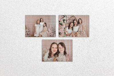 Tisk na dřevo sada 3 kusů 15x10 cm z vlastních fotografií, Bukové dřevo, Včetně stojánku