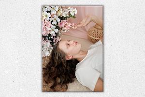 Tisk na sklo 70x50 cm z vlastní fotografie, Sklo clearvision, S nalepovacím háčkem