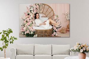 Fotoobraz 150x100 cm z vlastní fotografie, Plátno Recycled Satin Canvas, 330g/m²