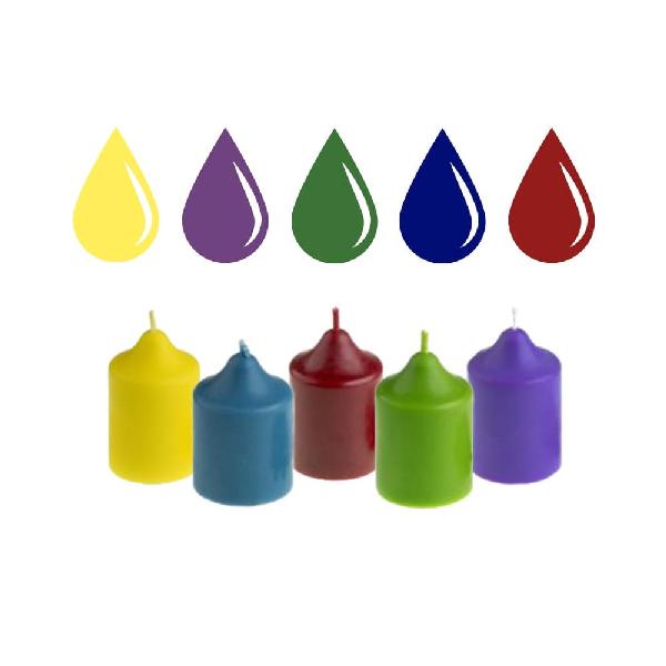 Sada tekutých barev na svíčky - 5x10ml