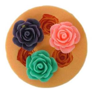 Silikonová mini formička růže II.