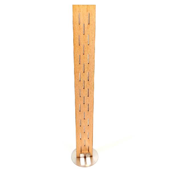 Dřevěný knot na svíčky č. 2 s držákem, sada 10 ks – pr. nádoby 8–10 cm
