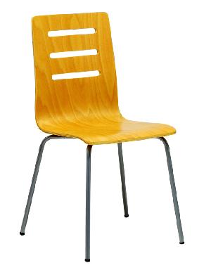 Officepro Jídelní židle TINA buk/hliník