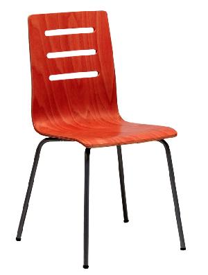 Officepro Jídelní židle TINA třešeň/hliník