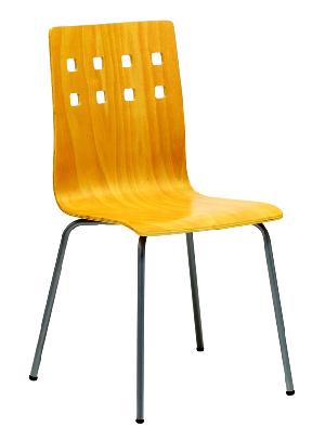 Officepro Jídelní židle NELA buk/hliník