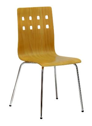 Officepro Jídelní židle NELA buk/chrom