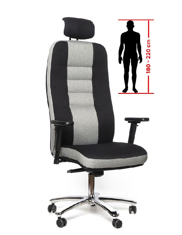 Multised BZJ 449 XXL – zátěžové kancelářské křeslo s nastavitelným záhlavníkem