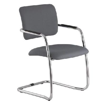 Konferenční židle Karl s područkami, šedá