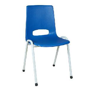 Plastová jídelní židle Pavlina Grey Light, modrá