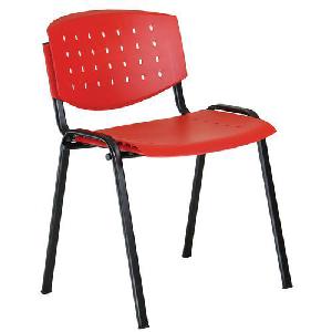 Plastová jídelní židle Layer, červená