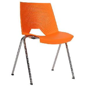 Plastová jídelní židle Strike, oranžová