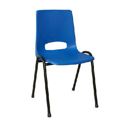 Plastová jídelní židle Pavlina Black, modrá