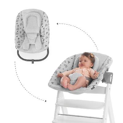 Hauck Alpha Bouncer Premium Nordic šedé plyšové lehátko