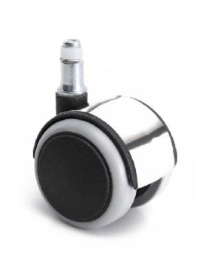 ROLLYX Kolečko pogumované stříbrné 50 mm (sada 5 ks)