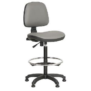 Zvýšená pracovní židle Monako plus s kluzáky, šedá