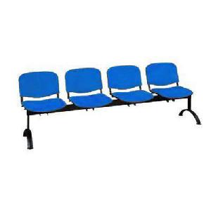 Lavice ISO Plast, čtyřmístná, modrá