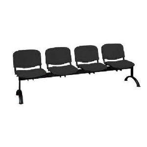 Lavice Viva, čtyřmístná, černá