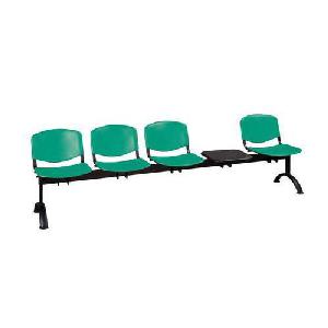 Lavice ISO Plast, čtyřmístná se stolkem, zelená