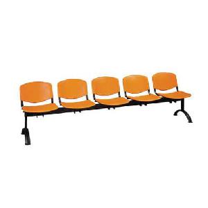 Lavice ISO Plast, pětimístná, oranžová