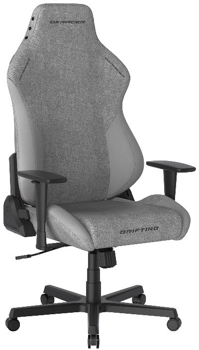 Herní židle DXRacer DRIFTING XL šedá látková – kovový kříž, XL