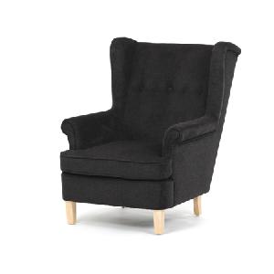 Autronic Křeslo ušák, černá látka, AK-388 BK2