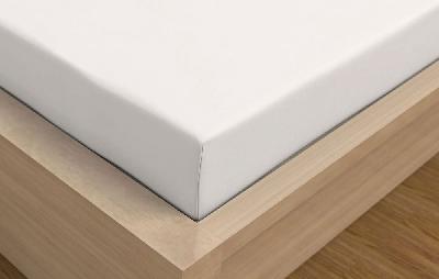 Jersey prostěradlo s lycrou DeLuxe 220x200 bílé