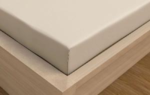 Jersey prostěradlo s lycrou DeLuxe 180x200 světle béžová