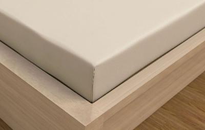 Jersey prostěradlo s lycrou DeLuxe 180x200 světle béžová