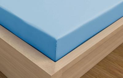 Jersey prostěradlo s lycrou DeLuxe 220x200 světle modré