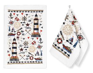 Kuchyňské utěrky - sada 2 kusů - Moře