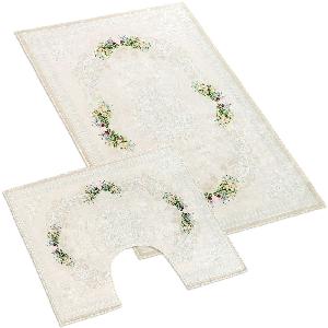 Koupelnová a WC předložka Růžičky 3D