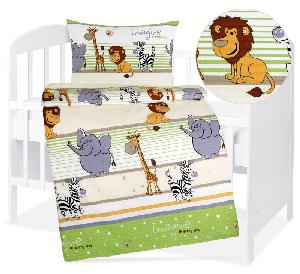 Dětské krepové povlečení 90x135+45x60 Veselá Zoo 3
