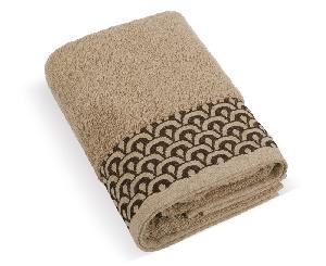 PRÉMIOVÝ Froté ručník kolekce Krajka 50x100 Hnědý