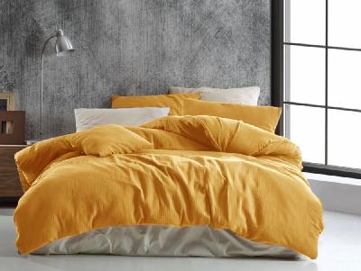 TOP Mušelínové povlečení 140x200+70x90 Žluté