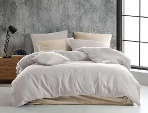 TOP Mušelínové povlečení 140x200+70x90 Smetanové