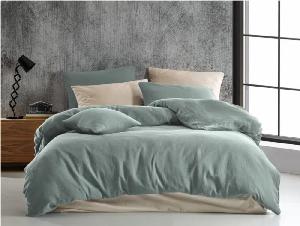 TOP Mušelínové povlečení 140x220+70x90 Světle zelené