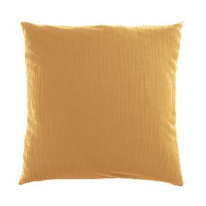 Mušelínový povlak na polštář 50x50 ŽLUTÝ