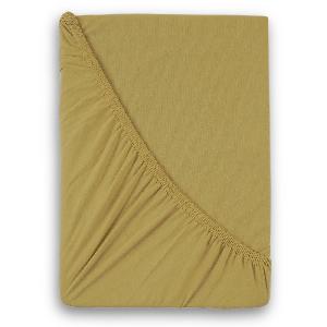 Jersey prostěradlo s lycrou DeLuxe 220x200 tmavě béžové
