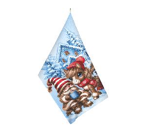 Kuchyňská utěrka 50x60 Sněhulák