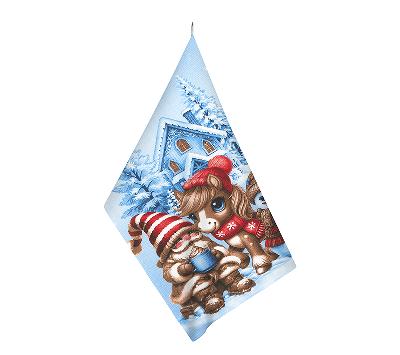 Kuchyňská utěrka 50x60 Sněhulák