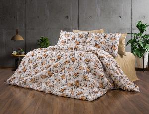 Bavlněné povlečení DELUXE 140x200+70x90 Flora Gold